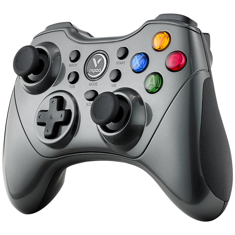 RAPOO V600S 2023 Version Wired Wireless Dual-Mode Vibration Game Controller Compatible with Multi-Platform Game Consoles Joystick Ergonomic Gamepad RAPOO V600S 2023 Version Wired Wireless Dual-Mode Vibration Game Controller Compatible with Multi-Platform Game Consoles Joystick Ergonomic Gamepad